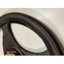 Műbőr Fekete piros varrással 37-39cm